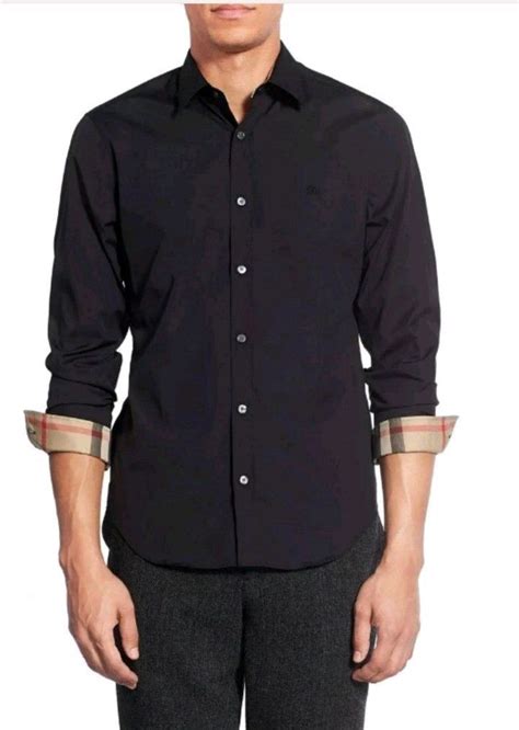 black burberry button up|burberry button up long sleeve.